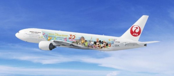 東京ディズニーランド 30周年 JAL ハピネスエクスプレス 飛行機