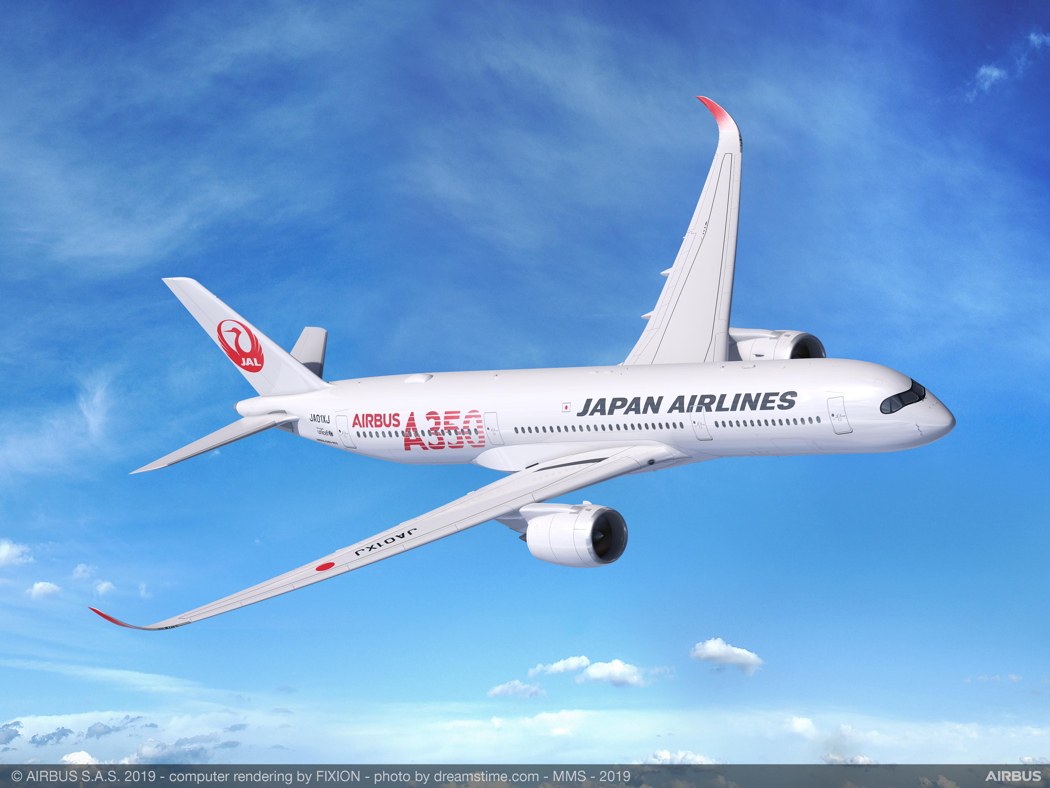 JAL to Start Operating Airbus A350-900 on September 1, 2019｜JAL 